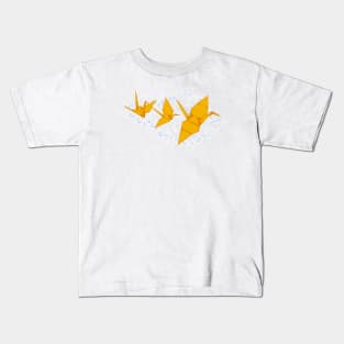 The flight of origami Kids T-Shirt